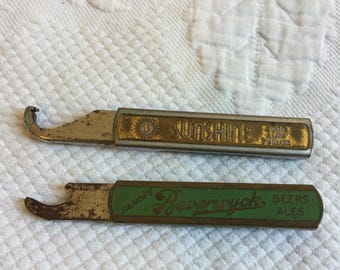 Vintage Beers Ales Pocket Opener. Famous Beverwych or Sunshine Barbey's Inc, Reading, PA. Choose Your Collectible Opener.