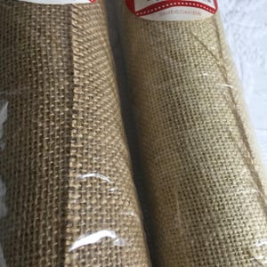 Burlap Mesh 18&quot; Wide Ribbon to Use for Decorating. Use for a Giant Bow or Table Runner. Choose Cream or Light Brown. 6&#39; X 18&quot;.