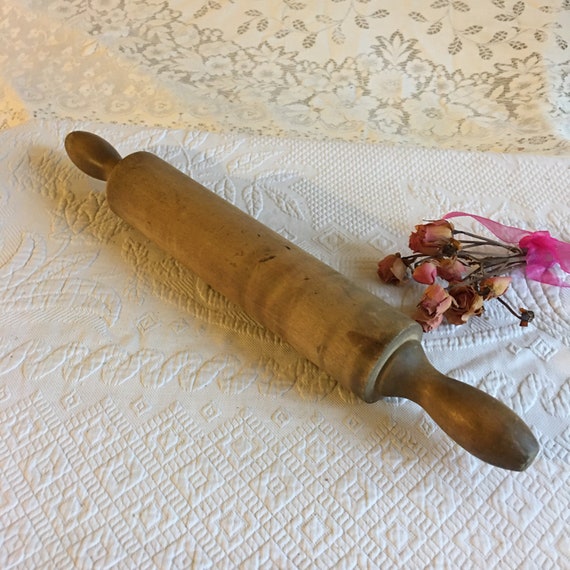 Vintage Large Size Rolling Pin. One Piece Wooden Rolling Pin. Etsy