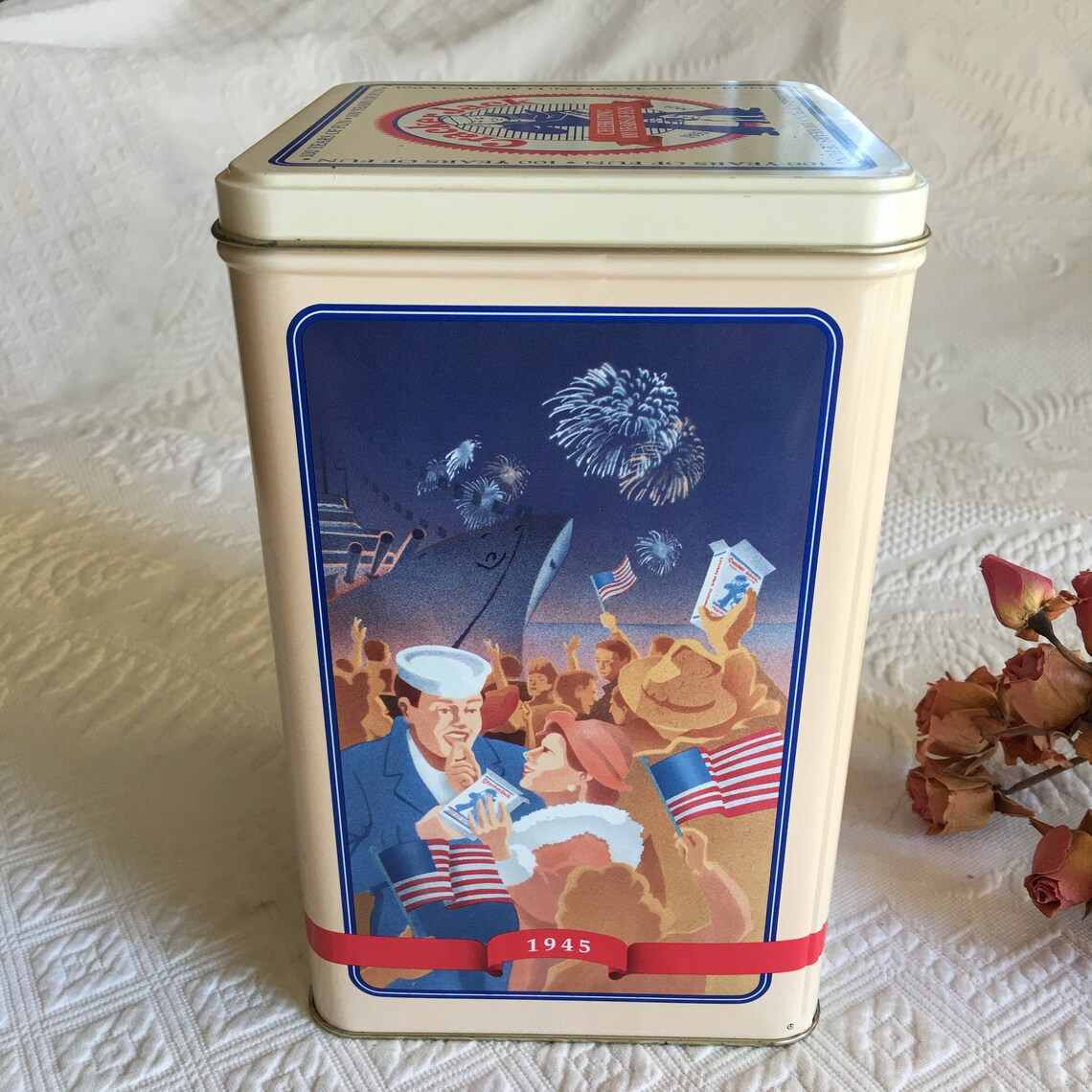 Vintage 1993 Cracker Jack Tin Celebrating 100 Years of Fun Etsy