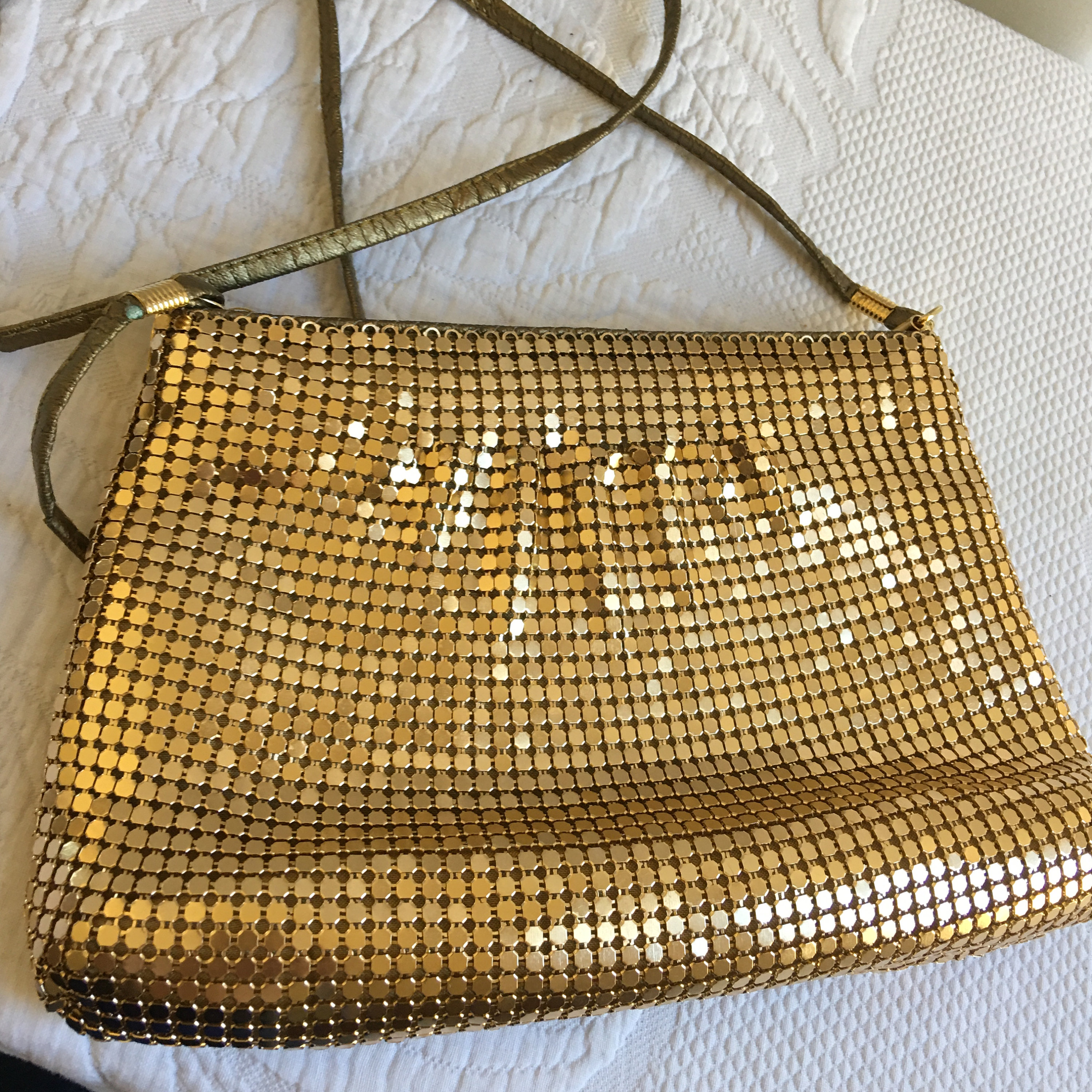 Vintage gold bag Etsy France