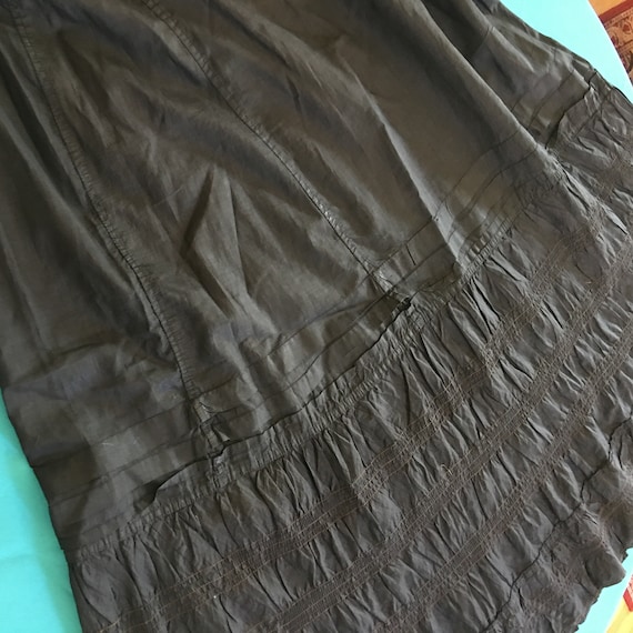 Edwardian Heatherbloom Polished Cotton Petticoat … - image 4