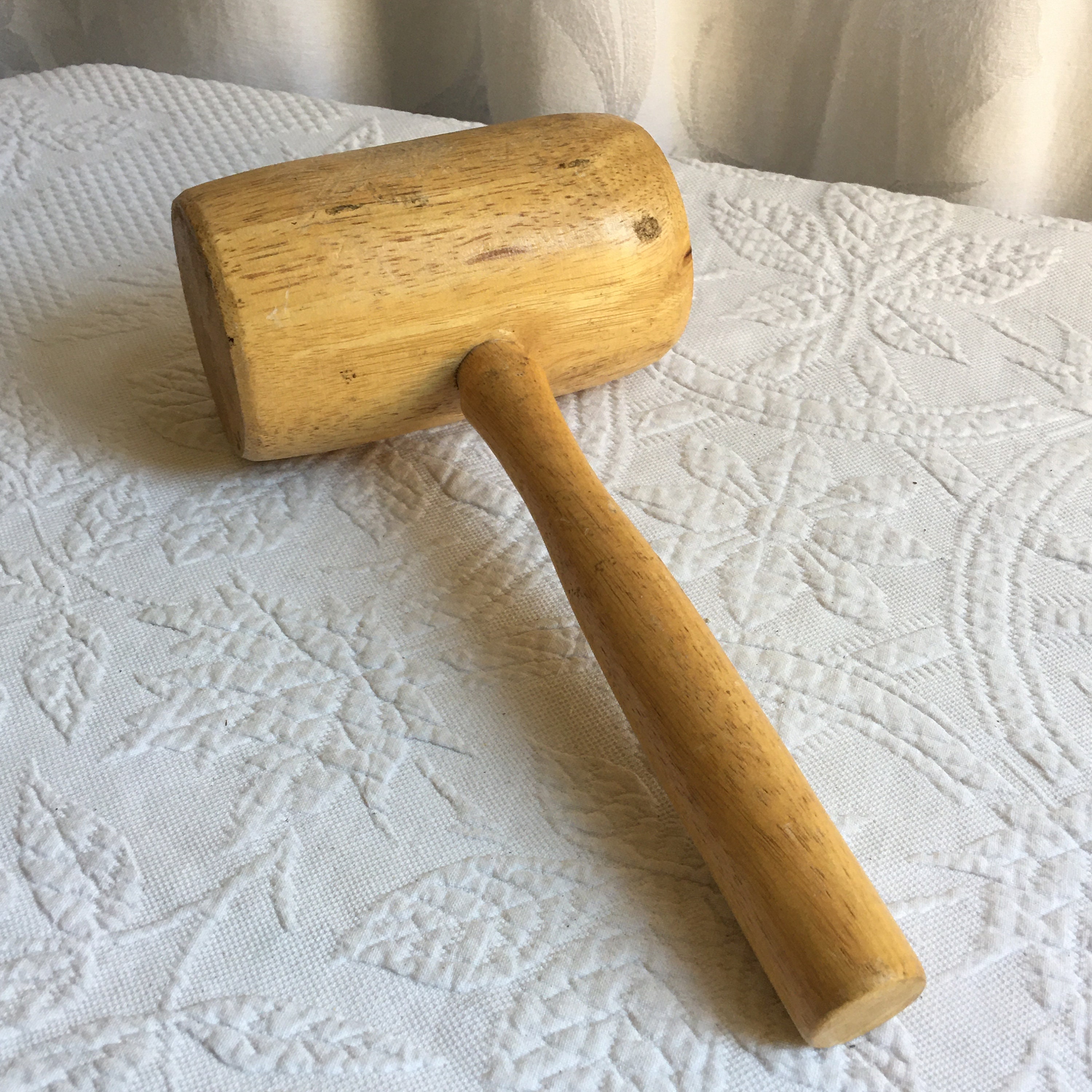 Large Steel Hooped Wooden Mallet (hammer)