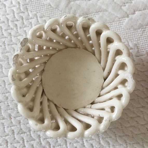 Small Woven Rust + Green Bowl
