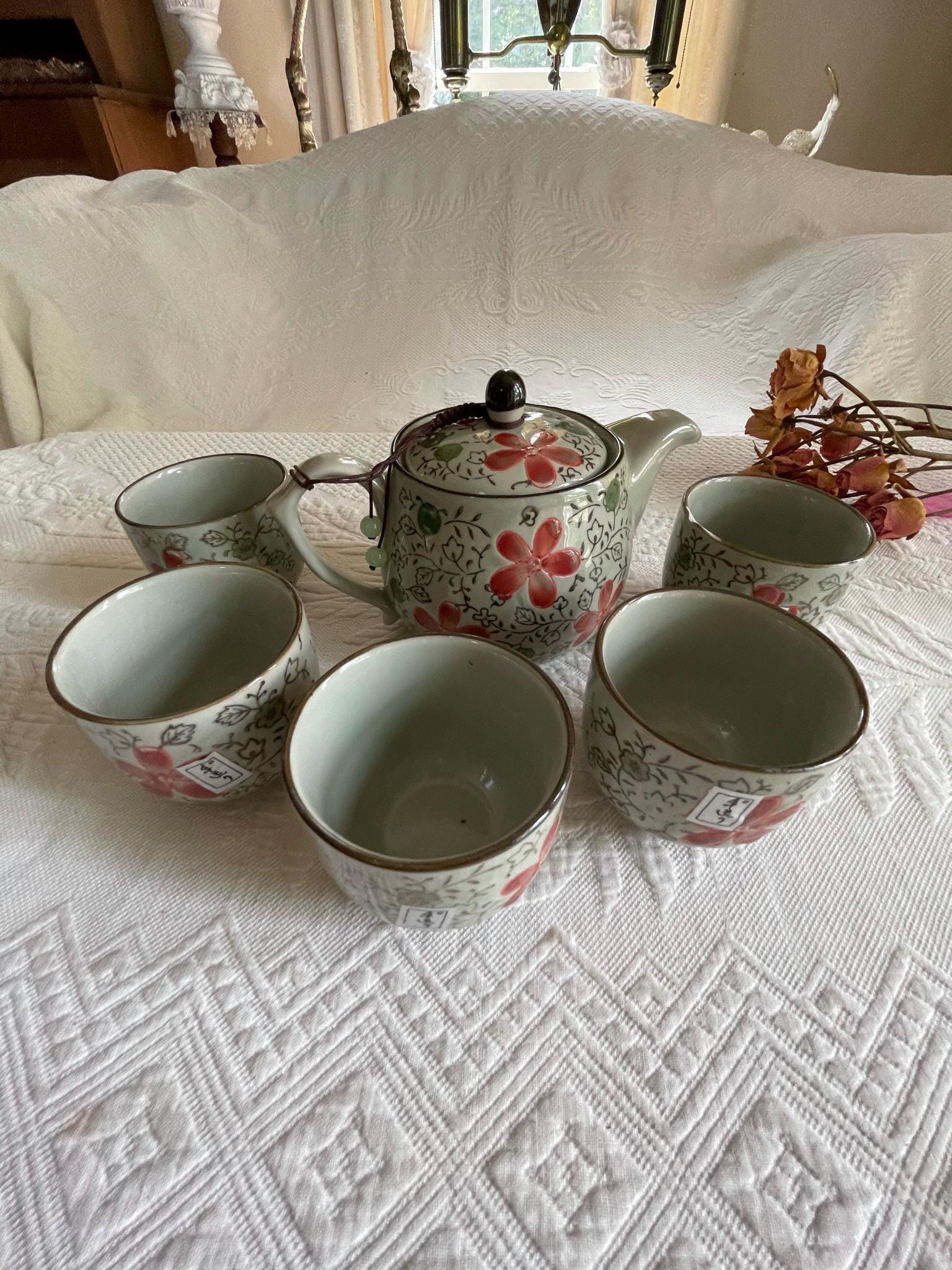名古屋 松風陶器 桜模様 花柄陶磁器カップ&ソーサーセット 【公式通販】
