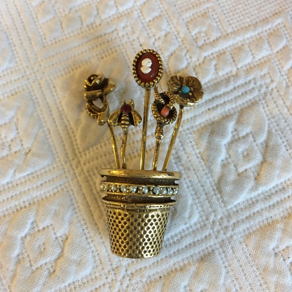 Flower Cameo Brooch Etsy