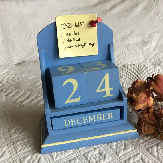 Vintage All Years Calendar. Blue and Yellow Painted Composite Perpetual Calendar From Hallmark. - Etsy vintage-all-years-calendar-blue-and-yellow-painted-composite-perpetual-calendar-from-hallmark-etsy