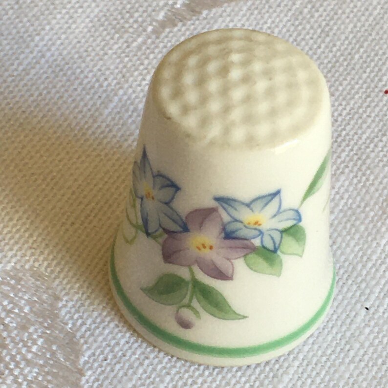 Vintage Collector Thimbles. Choose Yellow Flowers From Wales, Royal ...