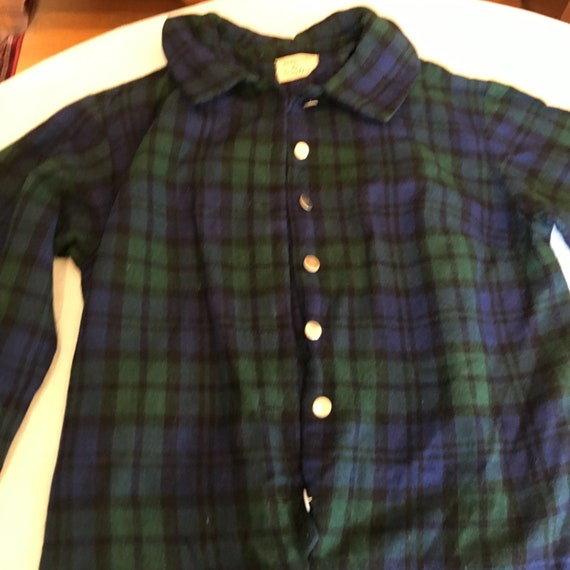 Vintage 1962 Shirtmaster by Siro Wool Green and B… - image 2