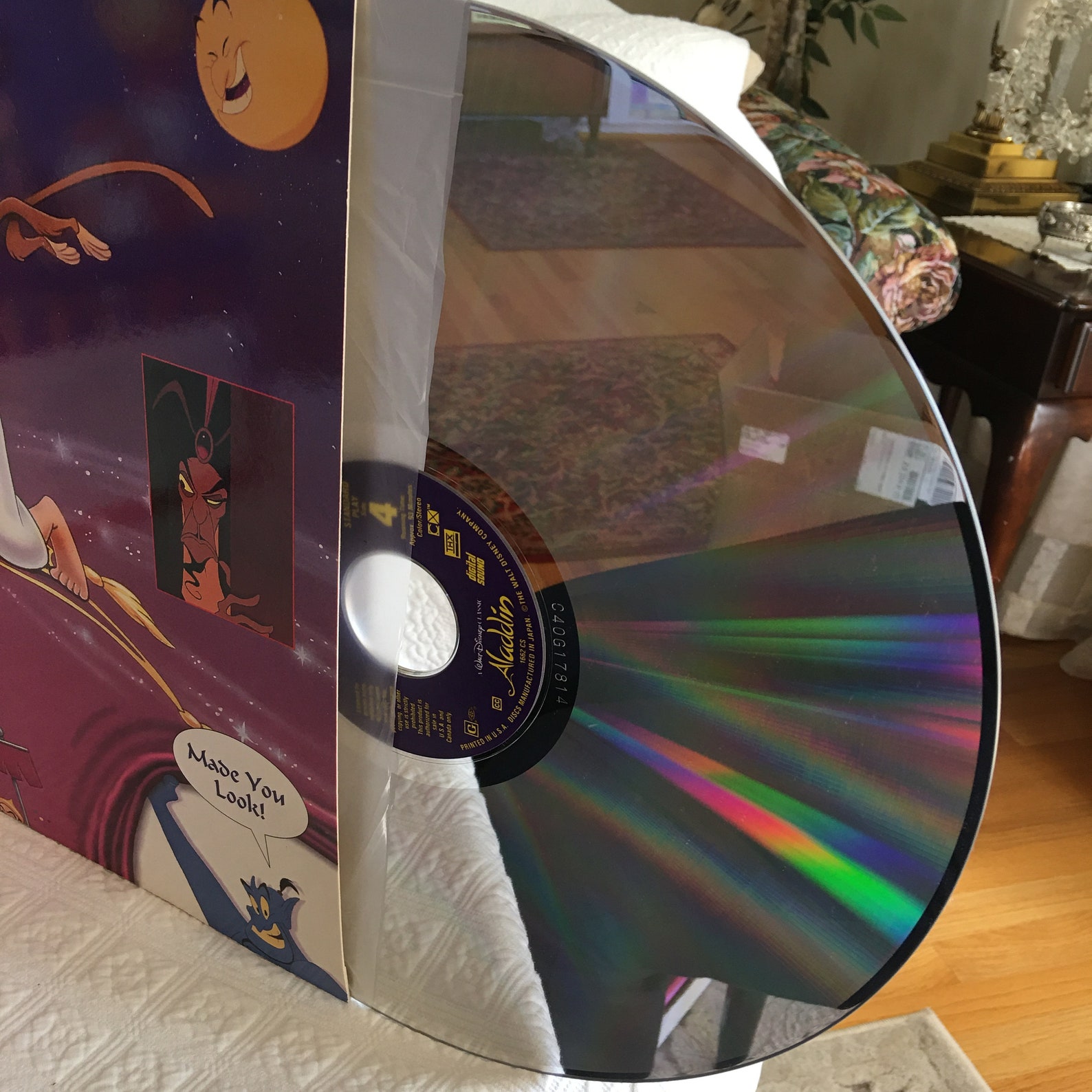 Vintage Laser Disc of Aladdin. CAV Letterbox Laserdisc Dolby Etsy