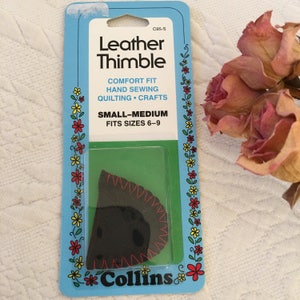 Ambachtelijke lederen huls. Collins lederen huls. Kleine tot middelgrote maten 6-9. Comfort geschikt voor Hand naaien en handwerk. Zacht en stevig.