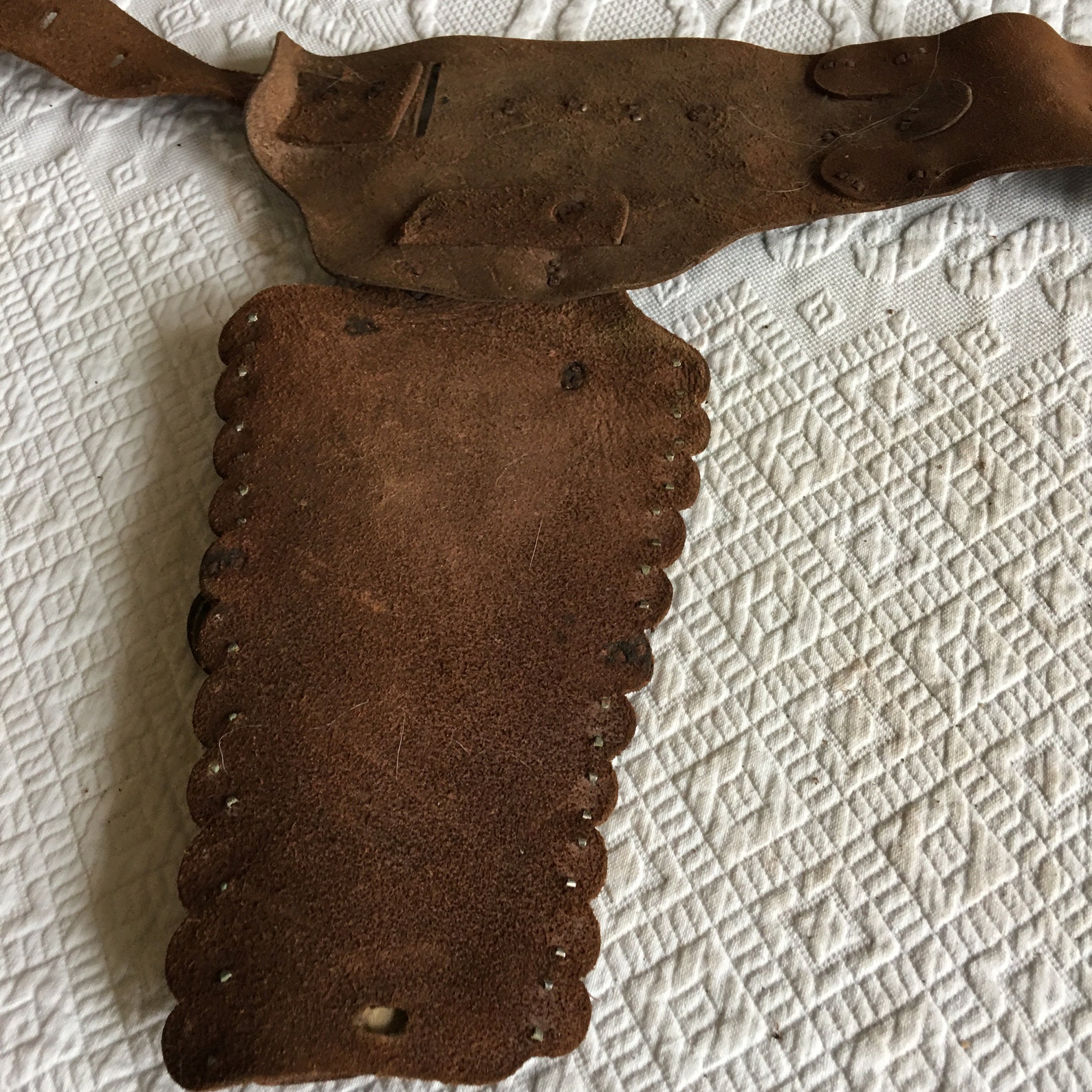 Vintage 1940s Leather Toy Gun Belt and Holster With Hobnails. Etsy