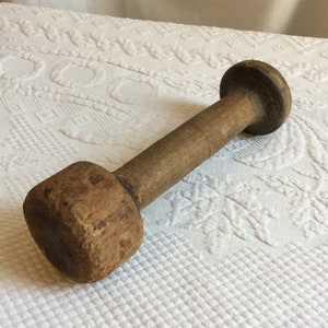 Vintage Wood Pounder, Mallot or Pestle. Old Wood Grinder Pestle, Mallet or Meat Pounder. Great for an Antique Kitchen Display.