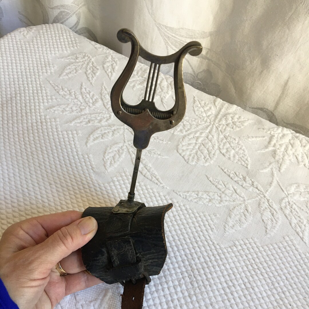 Vintage Lyre Sheet Music Holder. Marching Band Wrist Music Etsy