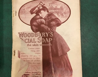 Rivista antica Broadway del 1904, gennaio, belle donne, illustrazioni, fumetti, articoli e narrativa. Senza copertina.