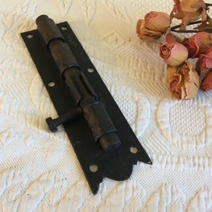 Vintage Barn Door Sliding Latch. Cast Iron Door Lock Like for a Large Heavy Door. Sliding Side Only.