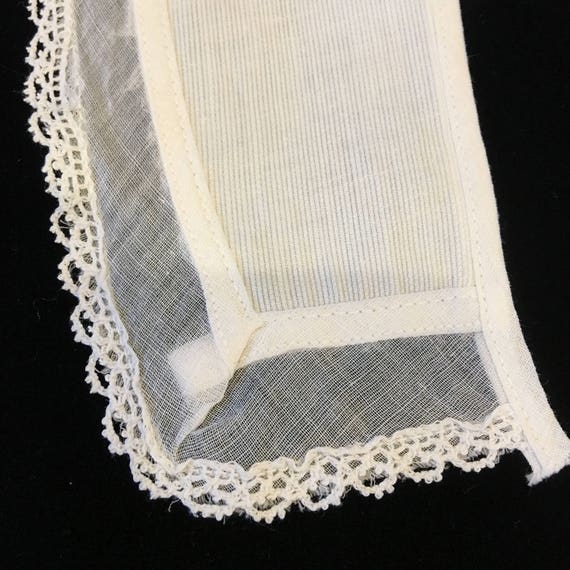 Vintage Ridged Cotton, Handkerchief Linen and Cro… - image 3