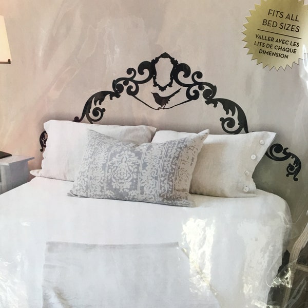 Do It Yourself Burnish Adhesive Wall Decor, Audrey Headboard. Instant Wall Decor Headboard Design. Appears Hand Painted. Easy to Apply.