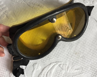 Vintage Tinted Eye Protector Mask. Protect Eyes While Doing Dangerous Projects.