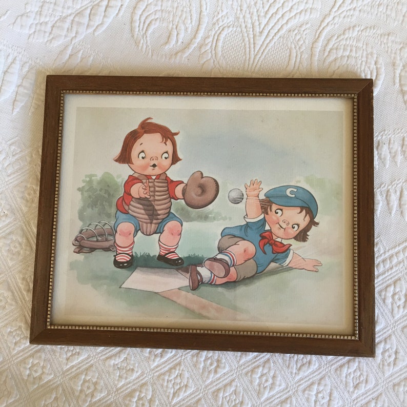 Vintage Campbells Soup Kids Picture Playing Baseball. Etsy