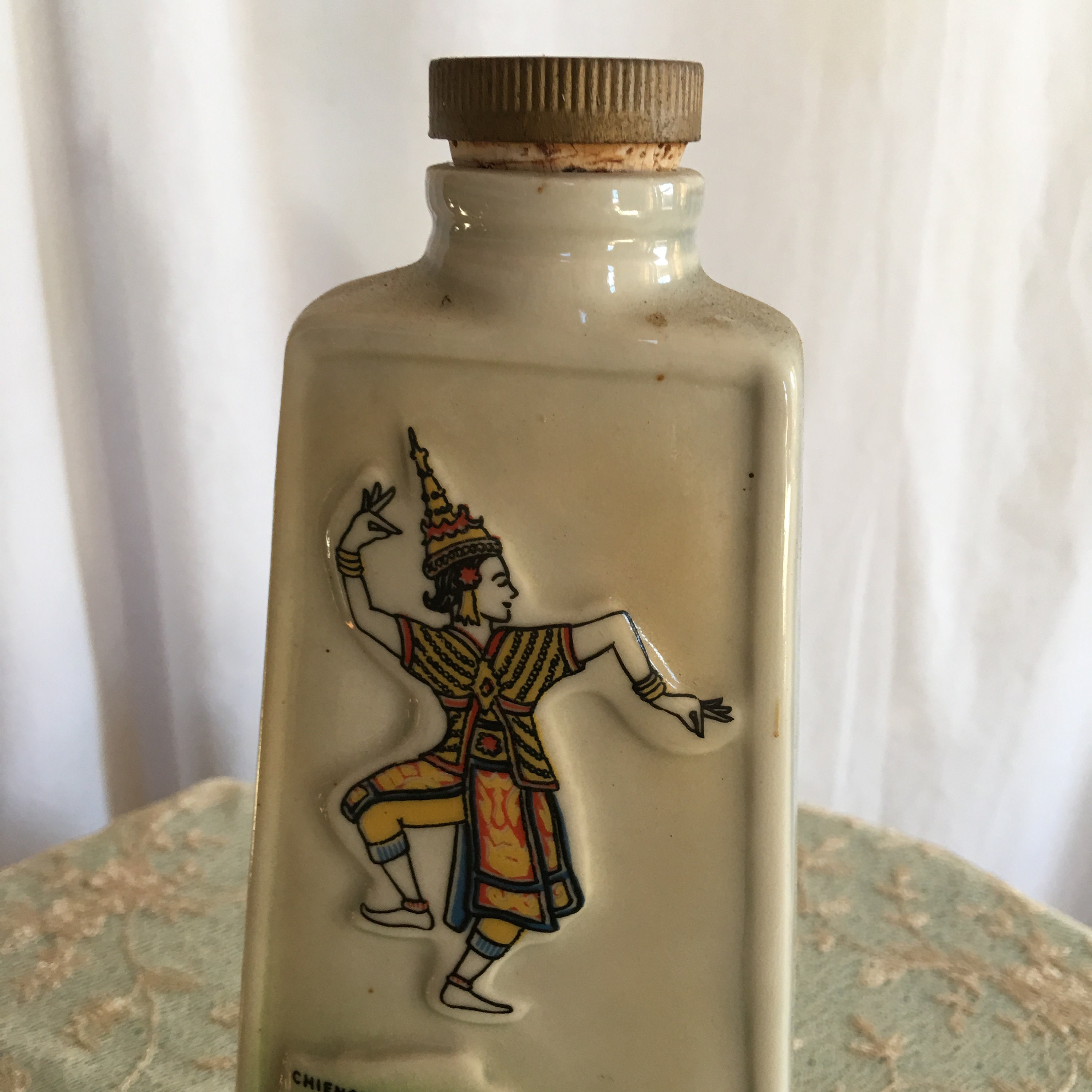 Vintage 1969 James B. Beam Thailand Liquor Bottle. A Nation of