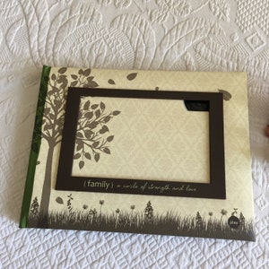 Family Photo Album with Recordable 10 Second Message. Printz, Ltd. Space for 12- 5 1/2&quot; X 3 1/2&quot; Pictures Under Plastic.  Pictures.