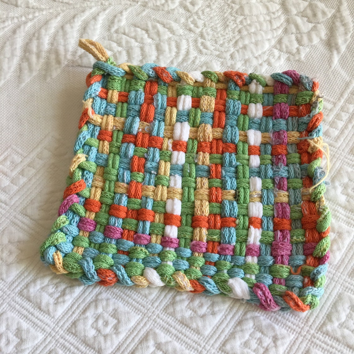 Vintage 5 Pot Holders From 1960s Pot Holder Maker Loom Frame. Etsy