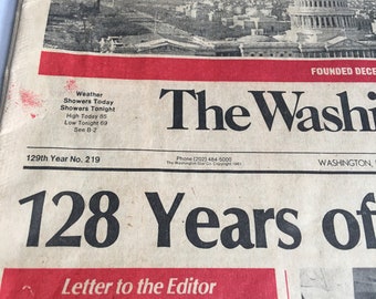 The Final Edition August 7, 1981 the Washington Star