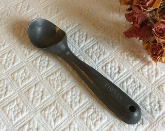 Vintage Ice Cream Scoop. Nuroll, Maumee, Ohio. Gray Metal Scoop.