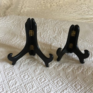 Vintage Wooden Picture Stand. Choose Black or Brown Picture Stand Made in China. Use to Display Anything, Pictures Plates Postcards, Etc.
