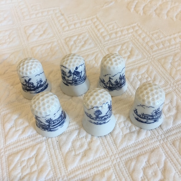 Porcelain Thimbles Etsy