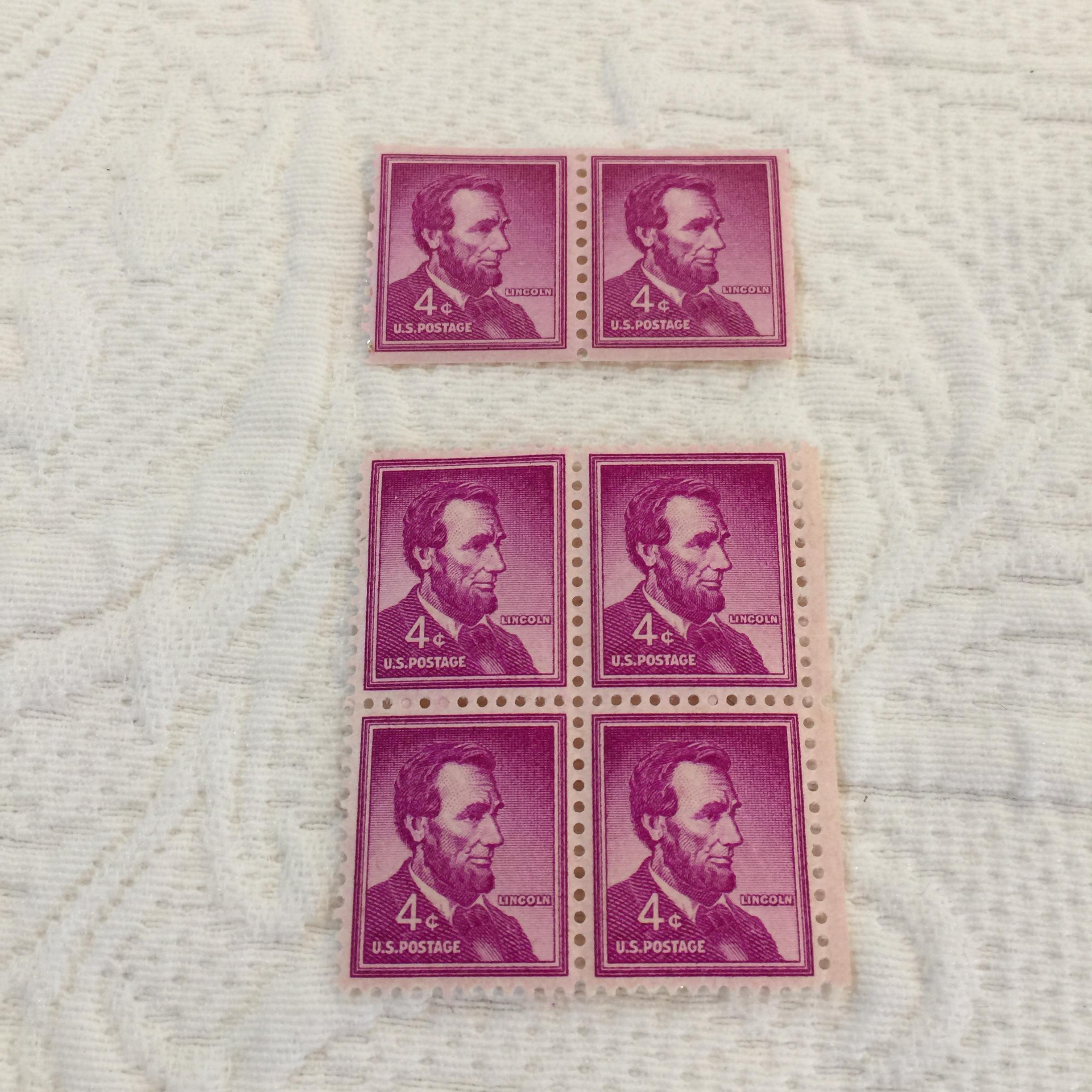 4 Cent Lincoln Stamp - Etsy