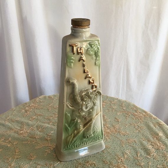 Vintage 1969 James B. Beam Thailand Liquor Bottle. A Nation of
