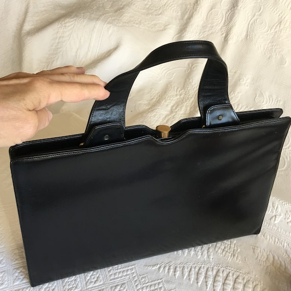 NEW VICTORIA'S SECRET Black Faux Leather Holiday Tote Bag Purse $29.00 -  PicClick