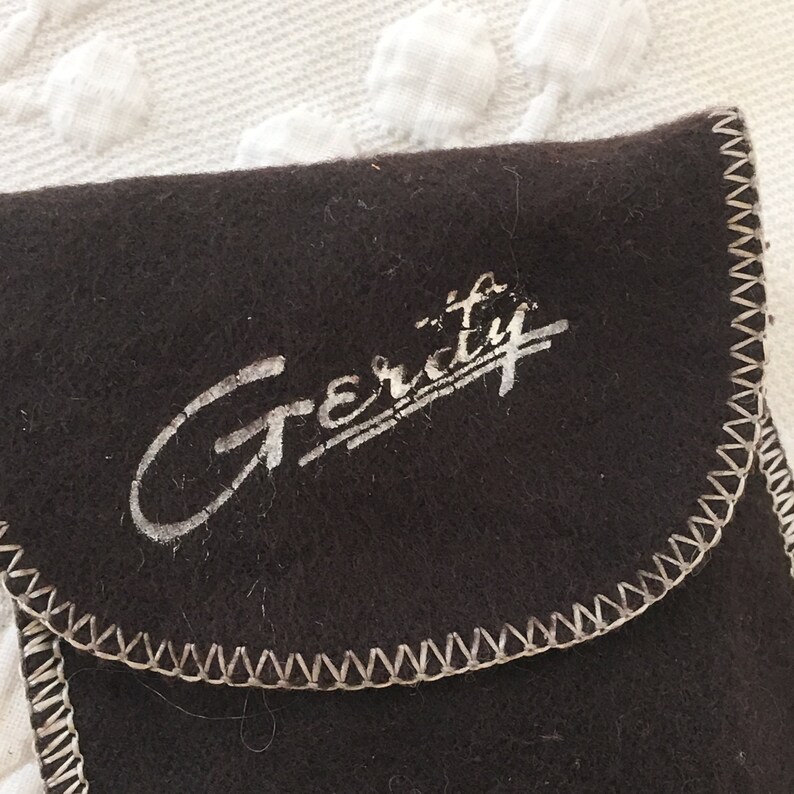 Vintage Gerity Silver Plate G48 Serving Spoon in Silver Cloth Etsy