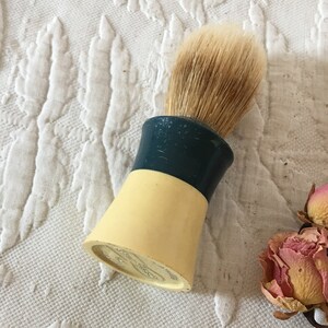 Pennello da barba Vintage Ever Ready F40. Blu e giallo con setole naturali.