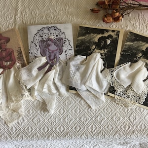 Vintage Taschentuch Grußkarte. Wählen Sie Ihre Karte und Ihr Taschentuch. Exquisite Handarbeit Taschentücher. Groß für Hochzeit oder jederzeit.