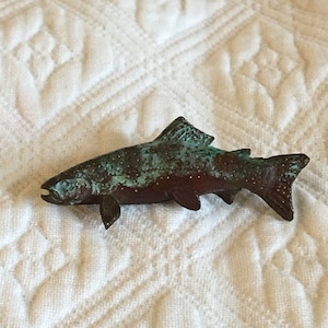 Vintage 1980s Fish Pin. Choose Your Fish Style by Pictures. Great for Wearing on a Fishing Cap.