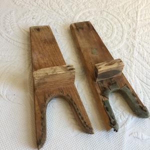 Vintage Bootjack. Wooden Bootjack to Help with Removing Long Leather Boots. Rustic and Primitive Home Decoration.