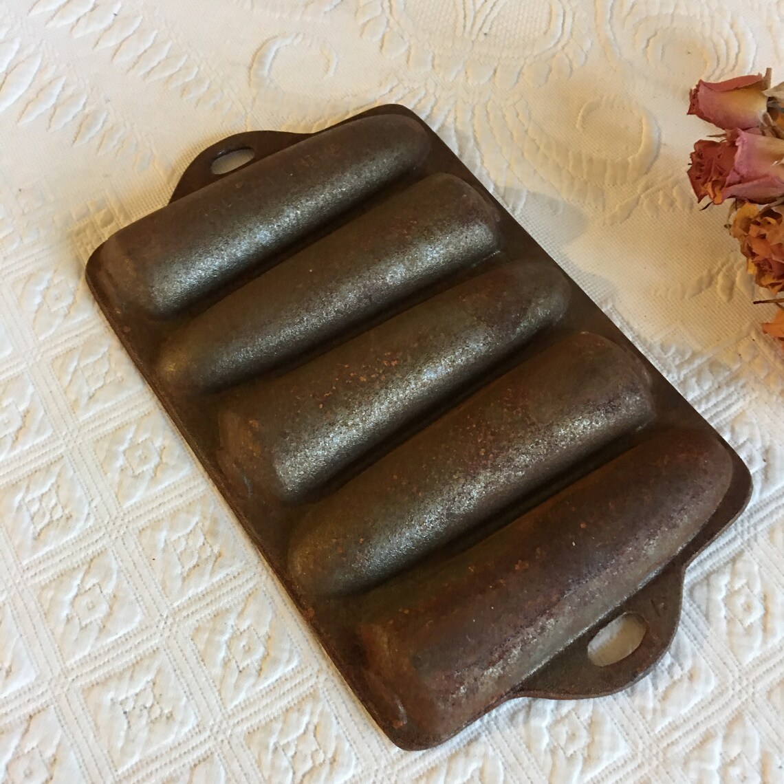 Vintage Cast Iron Corn Cob Mold for Cornbread. Antique Corn Etsy
