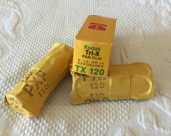 Vintage Kodak Tri-x Pan Black and White Film TX 120 Sealed