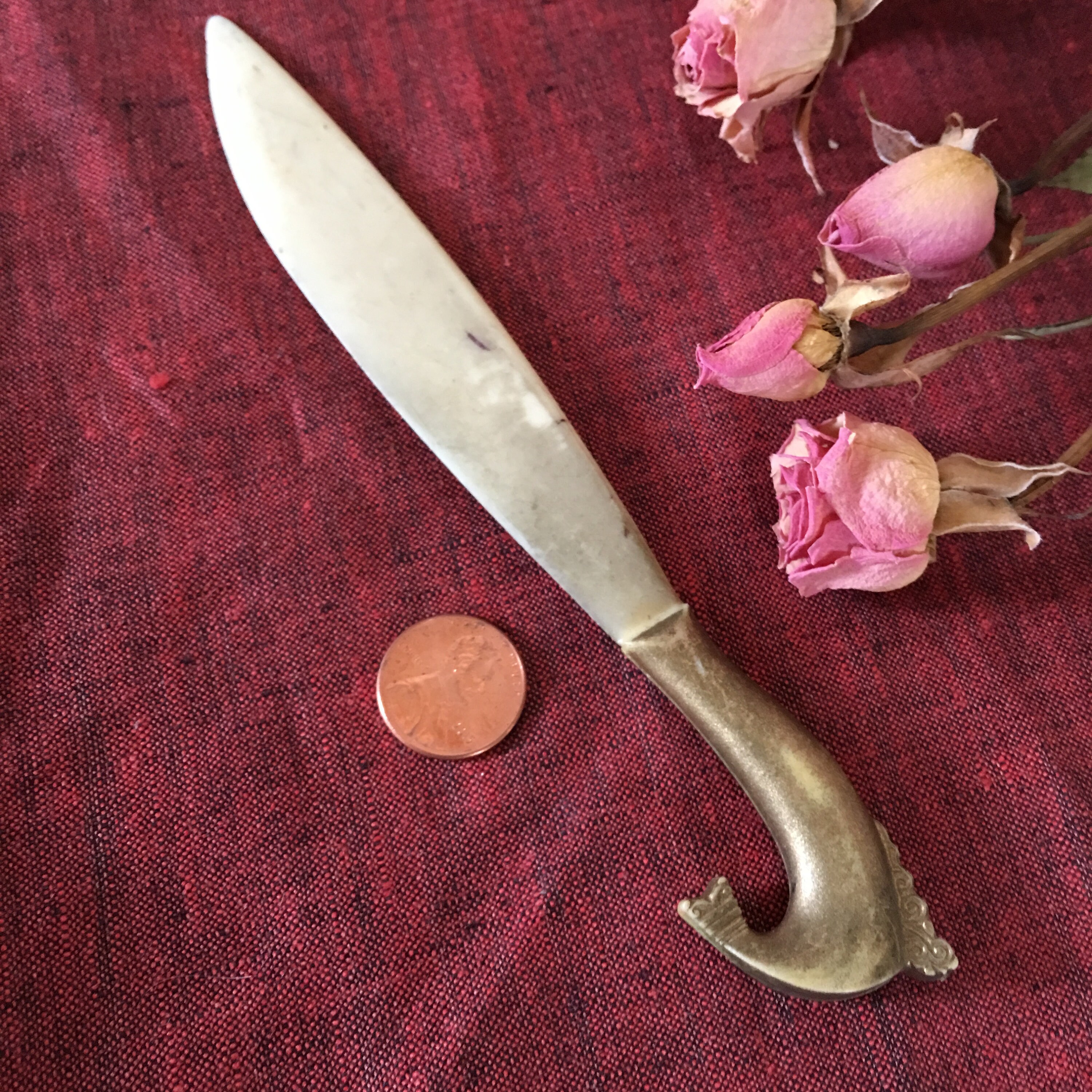 Vintage Celluloid Letter Opener. Gold Molded Fish Tail Style Etsy