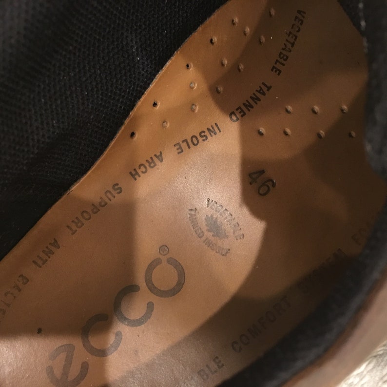 Moisture Absorbent Size 46 Gore-Tex ecco Tying Shoes Comfort System Foam Bison Color. Breathable Stylish ecco Work Shoes for the Man