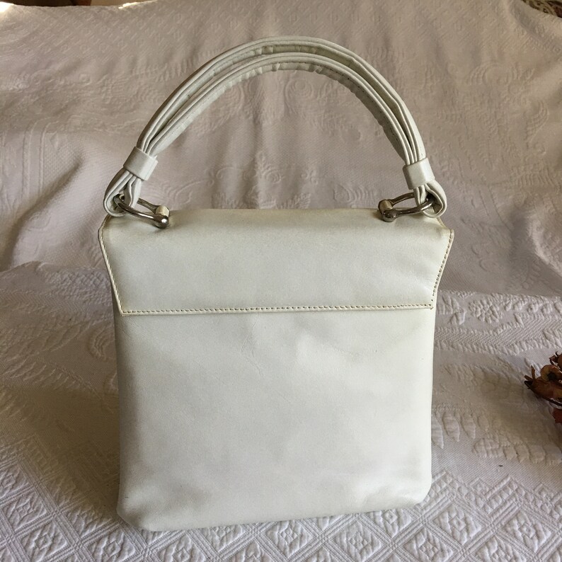 Vintage 1950s or 60s Original by Caprice White Leather Purse. | Etsy