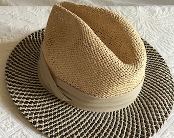 Gardening & Fishing Straw Hat, Brim Size 5.75 In. Inside Circumference  About 23 In. Overall Hat Size Total Sun Coverage 19.5 X 17.5 In. 