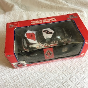 Vintage 1995 Premier Edition Red Dog Racing 1/24 Scale Die Cast Coin Bank. Opening Hood and Engine. Adult Collectable. Plank Road Brewery.