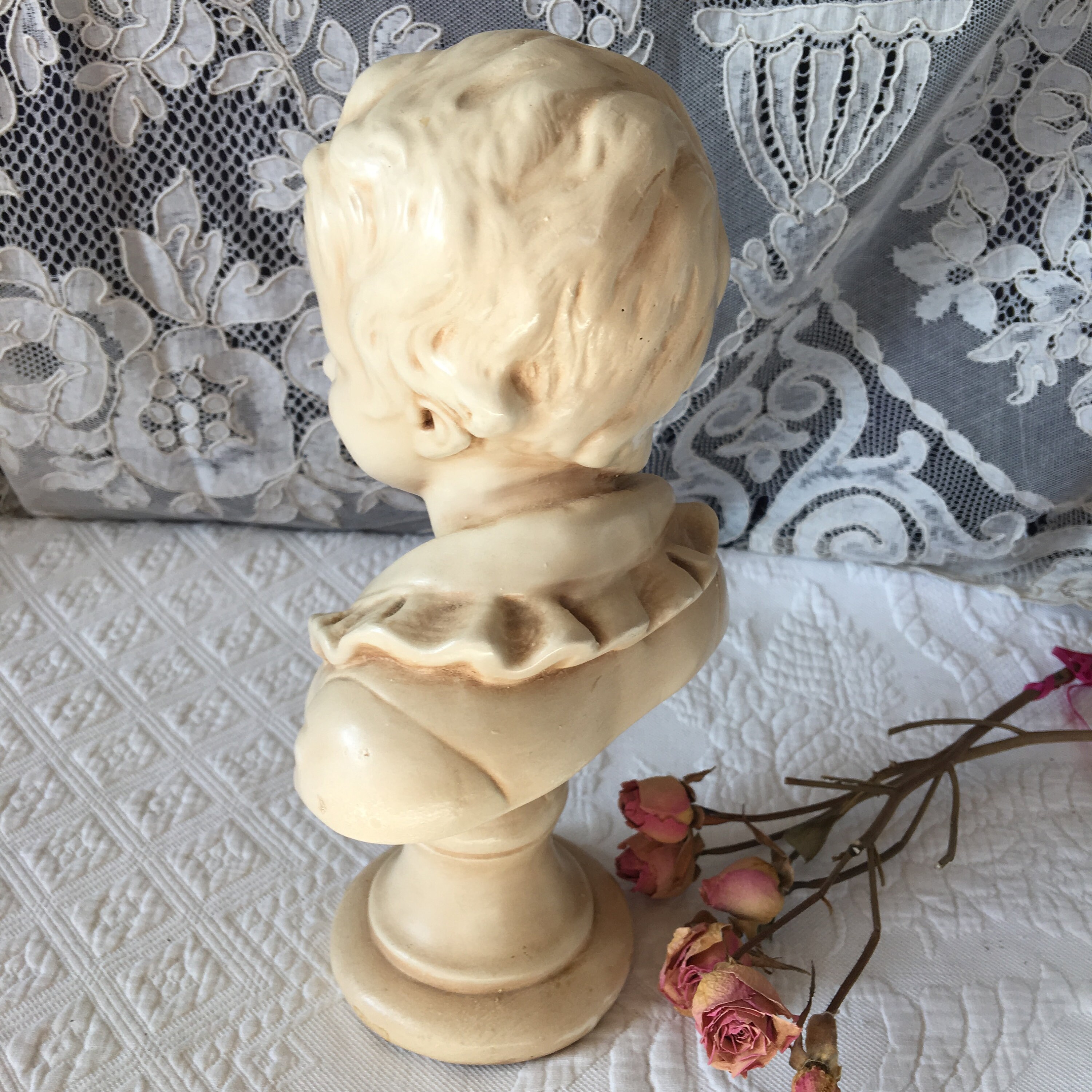 Vintage Plaster Figurine of Young Boy. Sculpture of Boy in Etsy UK