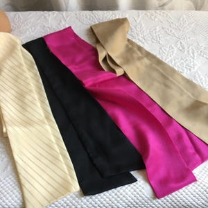 Vintage Sash, Double Laer, Narrow Tie For Around the Head, Neck or as a Belt or Hatband Tie. Use In Many Different Ways.