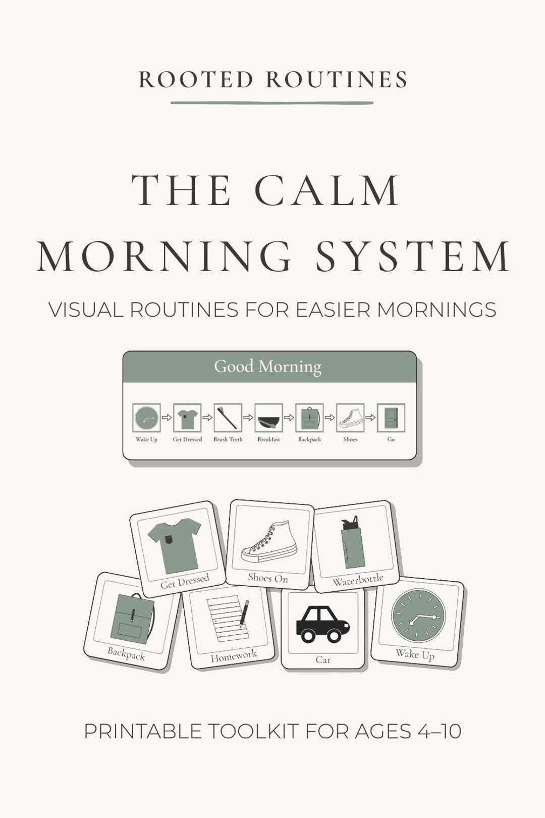 ADHD Routine | Visual Schedule Printable | Kids Routine Chart | Calm ...