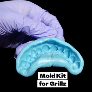 Custom Grillz Impression Mold Kit: Top or Bottom Teeth Trays